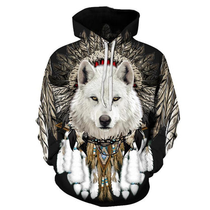 Men's Casual Loose 3D Digital Printed Hoodie
