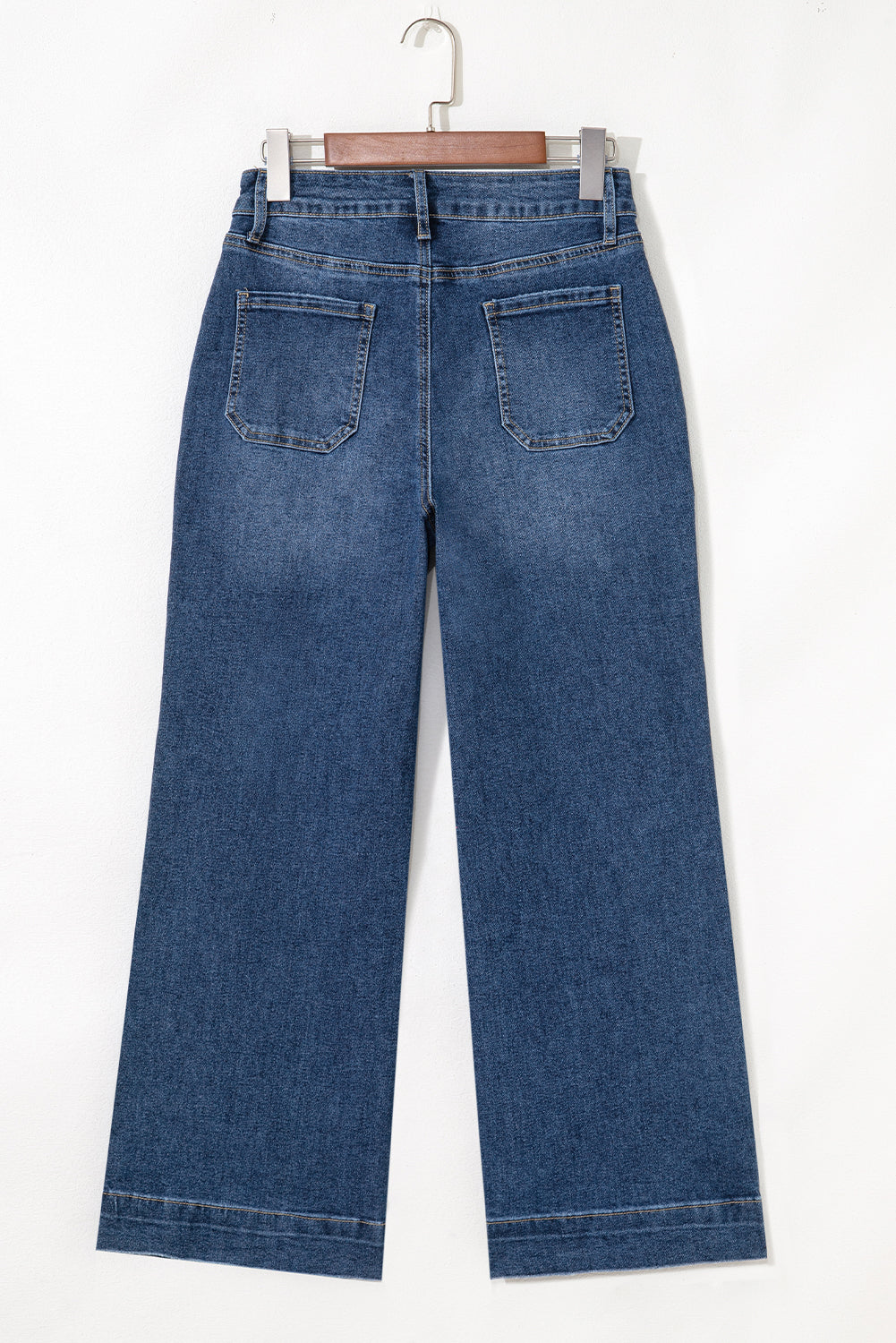 Courtney Cropped High Rise Wide Leg Jeans