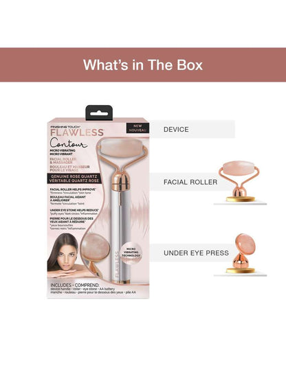 FINISHING TOUCH Flawless Vibrating Quartz Facial Roller & Massager