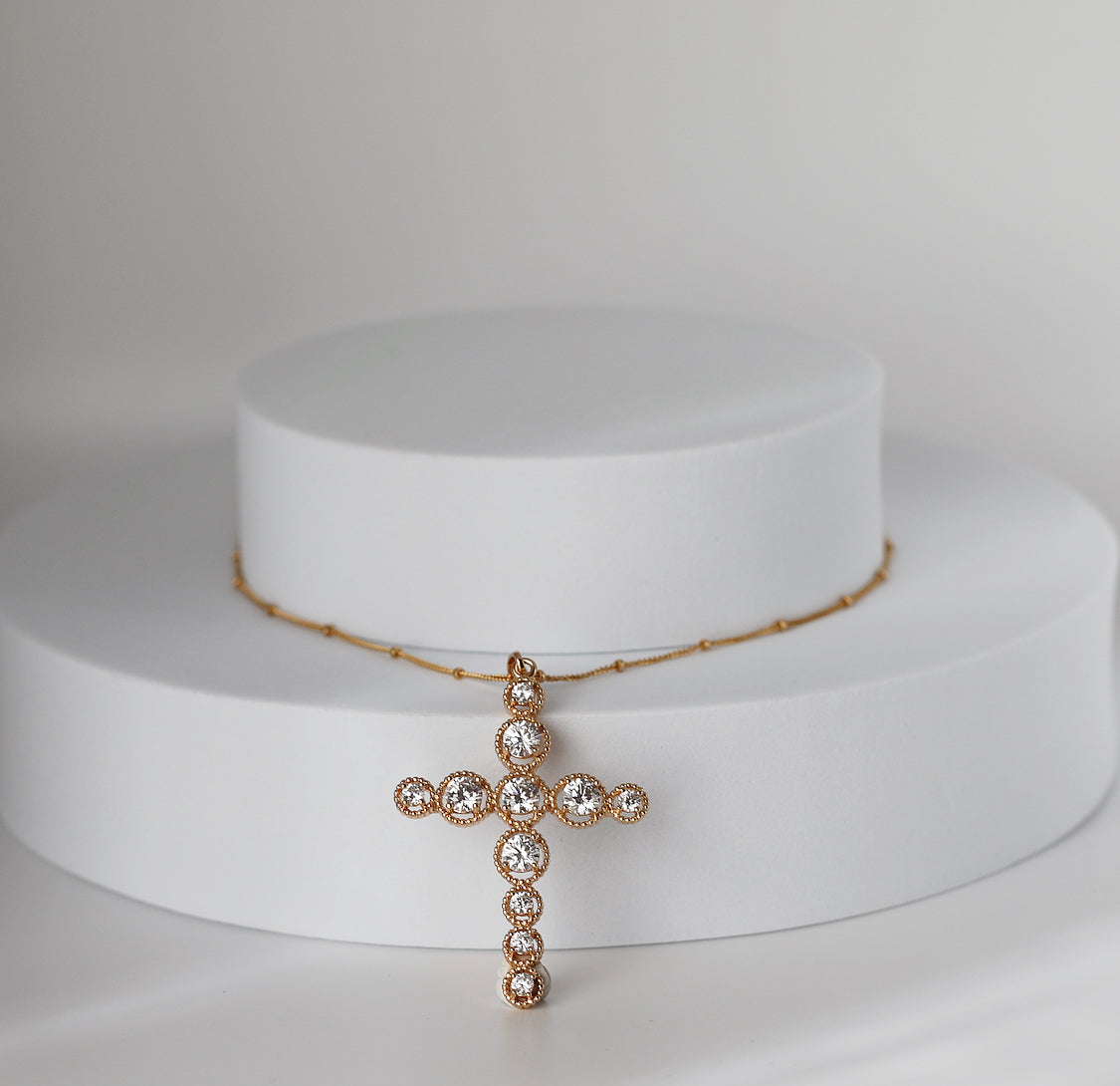 Old World Cross Necklace