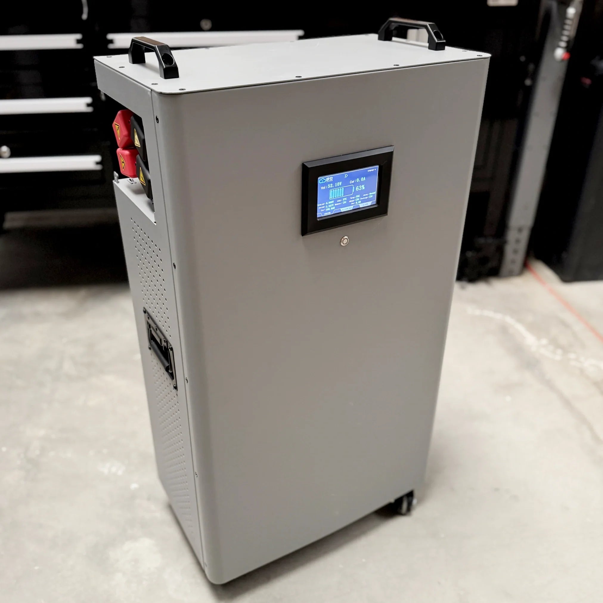 48V Tower: Rugged LifePO4 Battery w/ Active Balance & 200A BMS up to 16.4 kWh