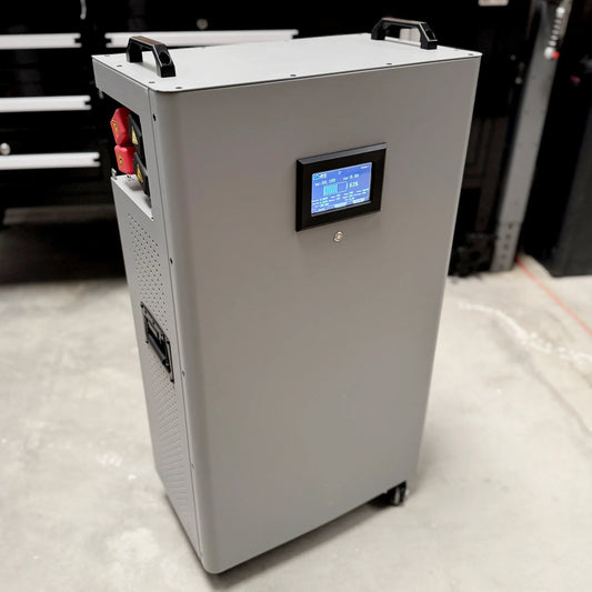 48V Tower: Rugged LifePO4 Battery w/ Active Balance & 200A BMS up to 16.4 kWh