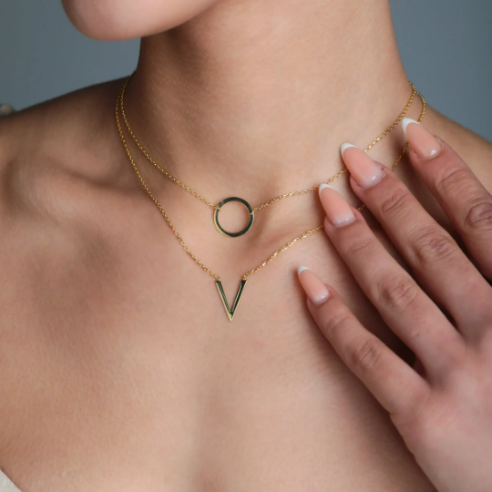 Layered Gold Filled Necklace Set