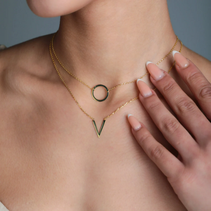Layered Gold Filled Necklace Set