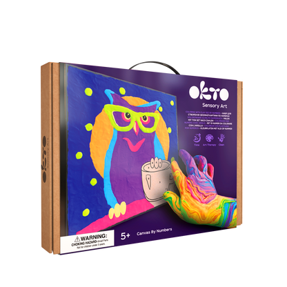 OKTO Clay-by-Numbers Kit – “Owl” (11.4” x 11.4”)