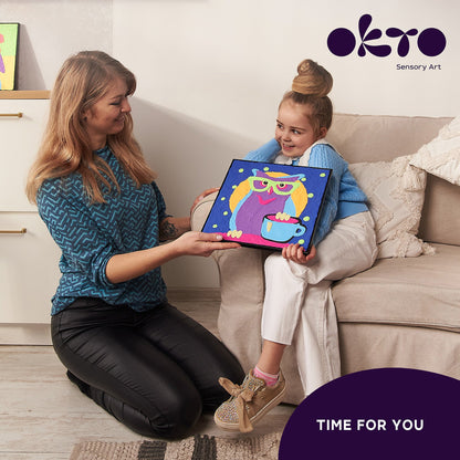 OKTO Clay-by-Numbers Kit – “Owl” (11.4” x 11.4”)