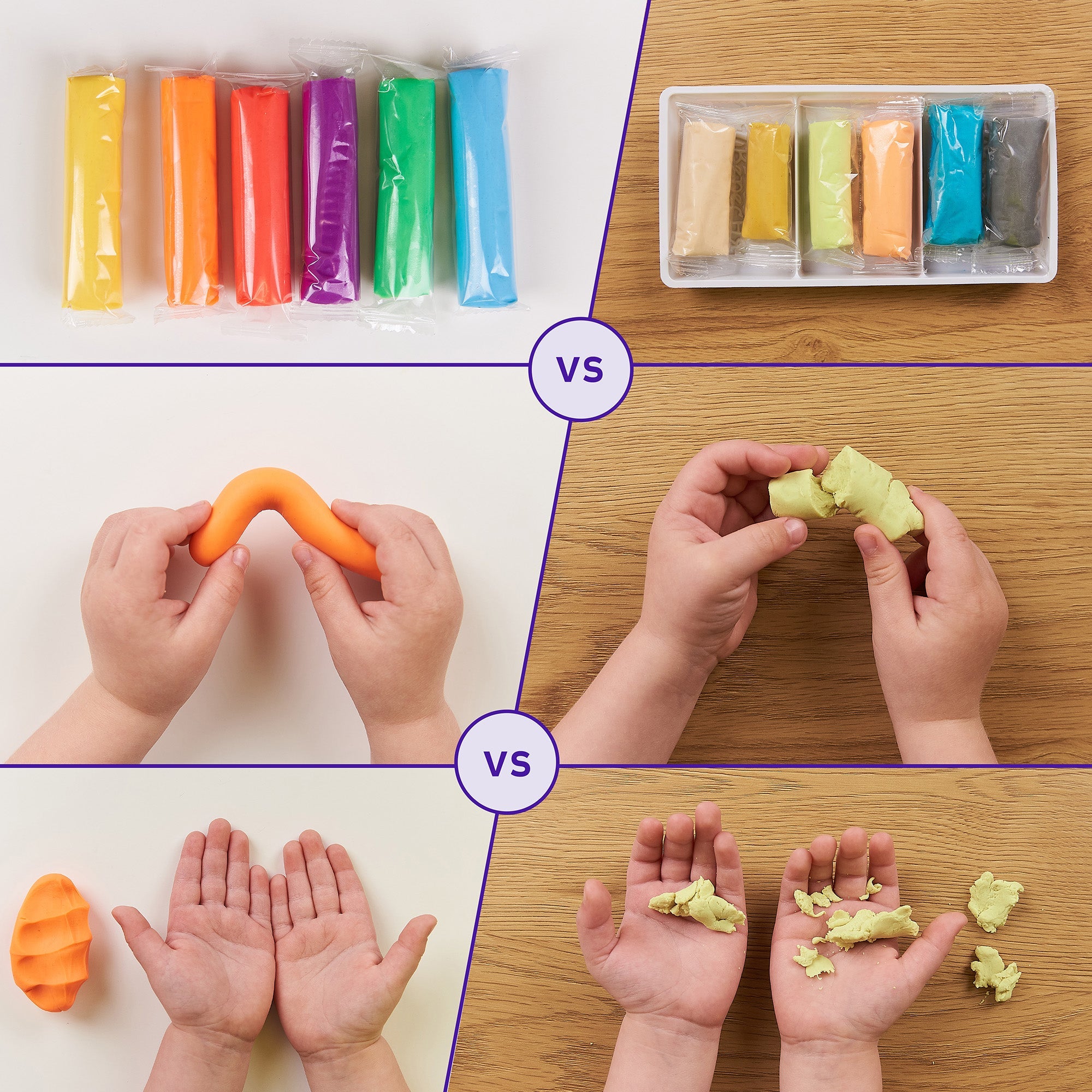 OKTO Color Dough Classpack – 96 Packs in 8 Colors (School Supplies)