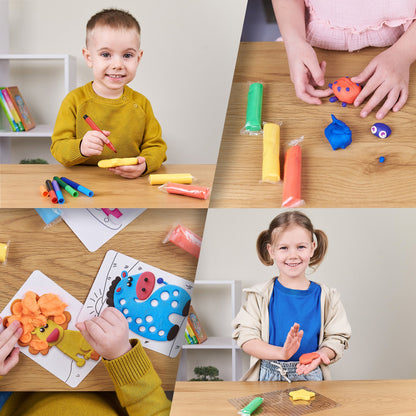 OKTO Color Dough Classpack – 96 Packs in 8 Colors (School Supplies)