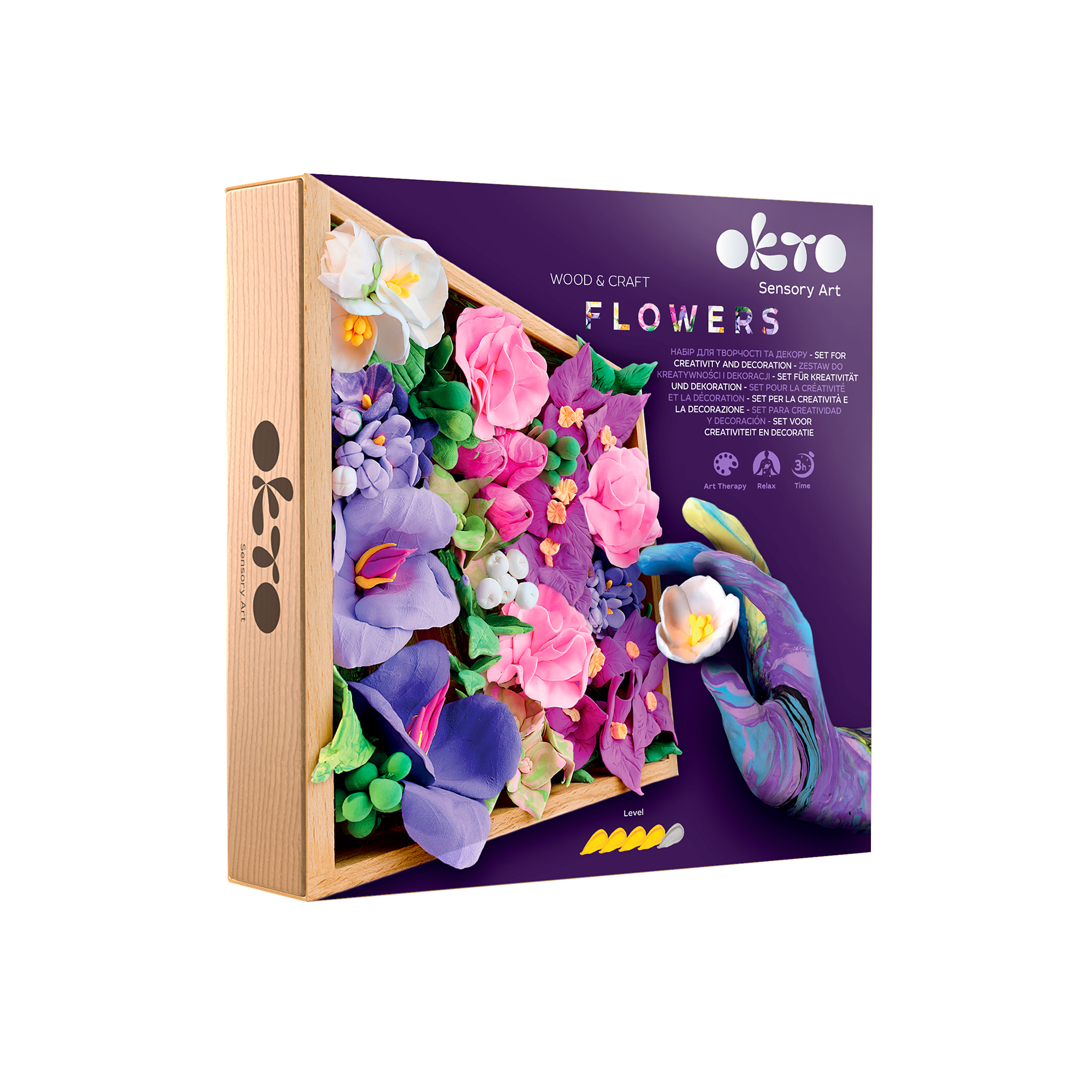OKTO Sensory Art 3D Woodcraft “Inspiration” – Succulent Craft Kit