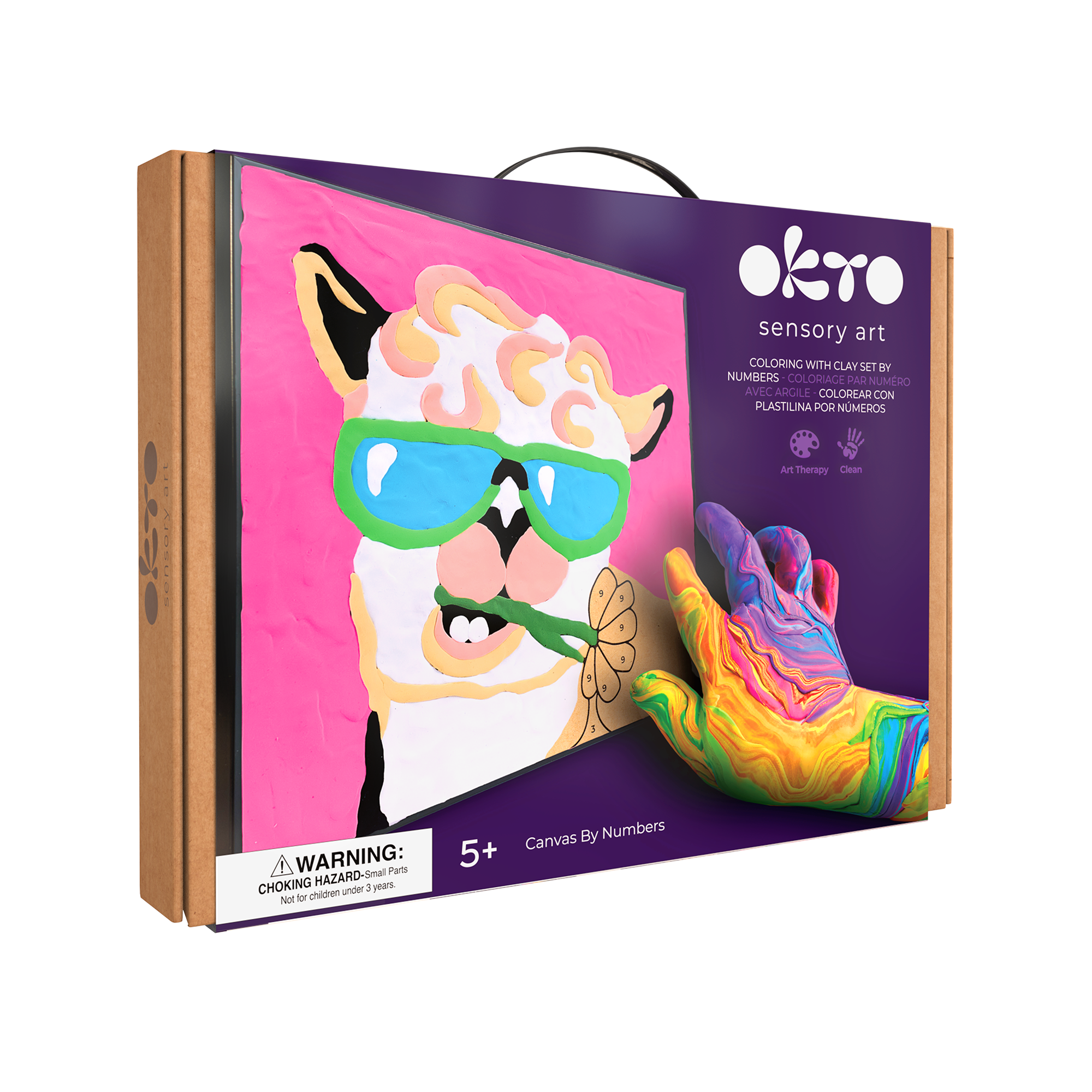 OKTO Clay by Numbers — Lama — (16.54×12.01 in) — Ages 5+