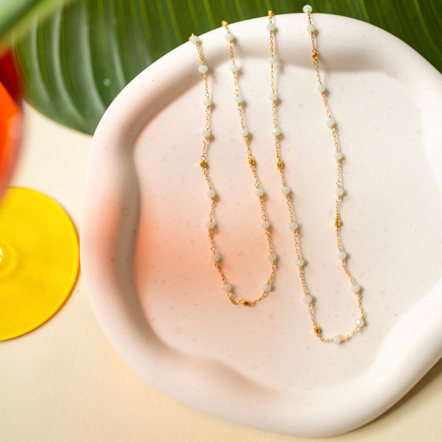 Margarita Chains - Lapis and Chalcedony