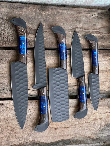 Handmade Damascus Steel Chef Knife Set – Perfect Wedding & Valentine’s Day Gift