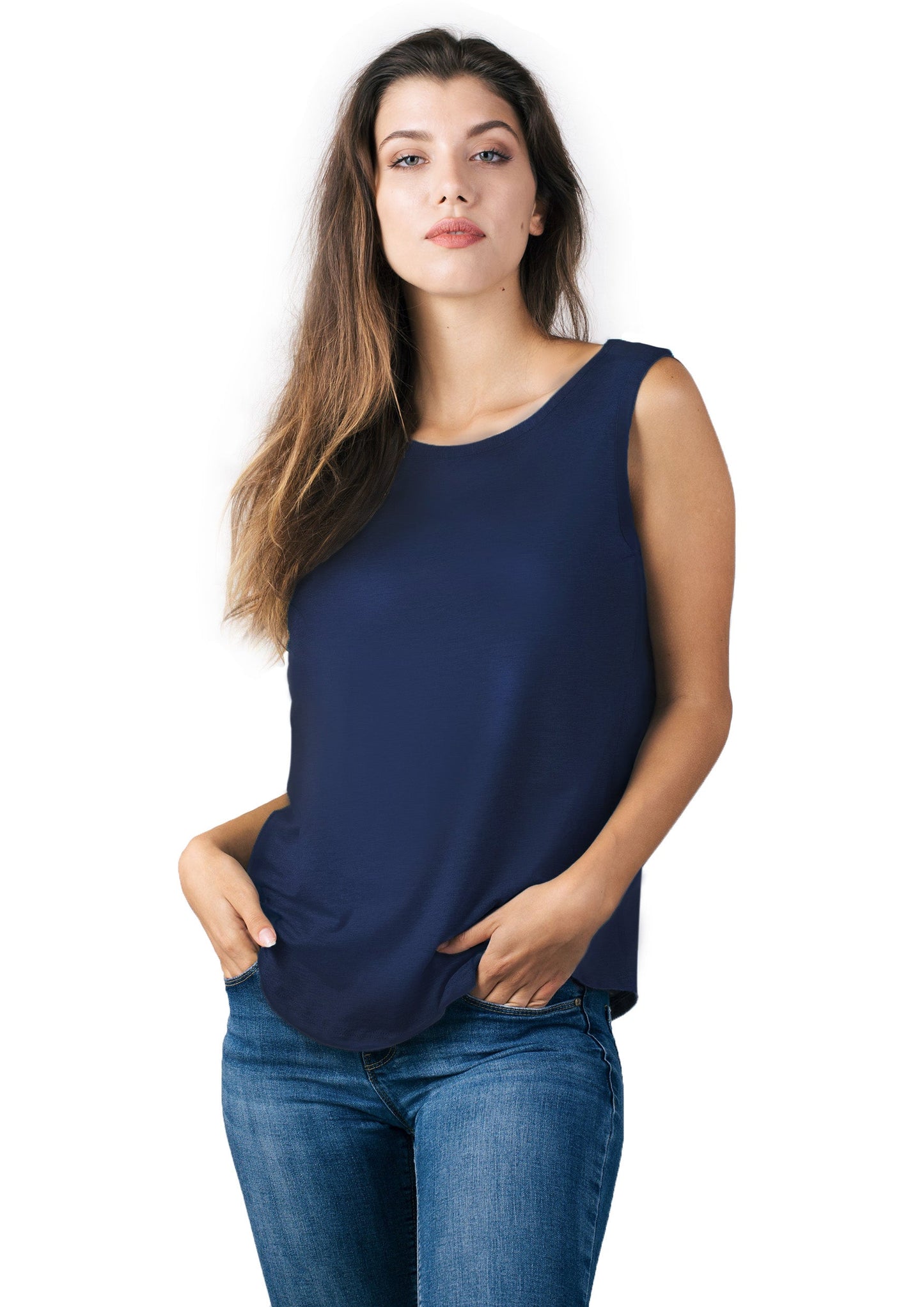 EGI Luxury Viscose Women's Tank Top. Proudly Made in Italy.