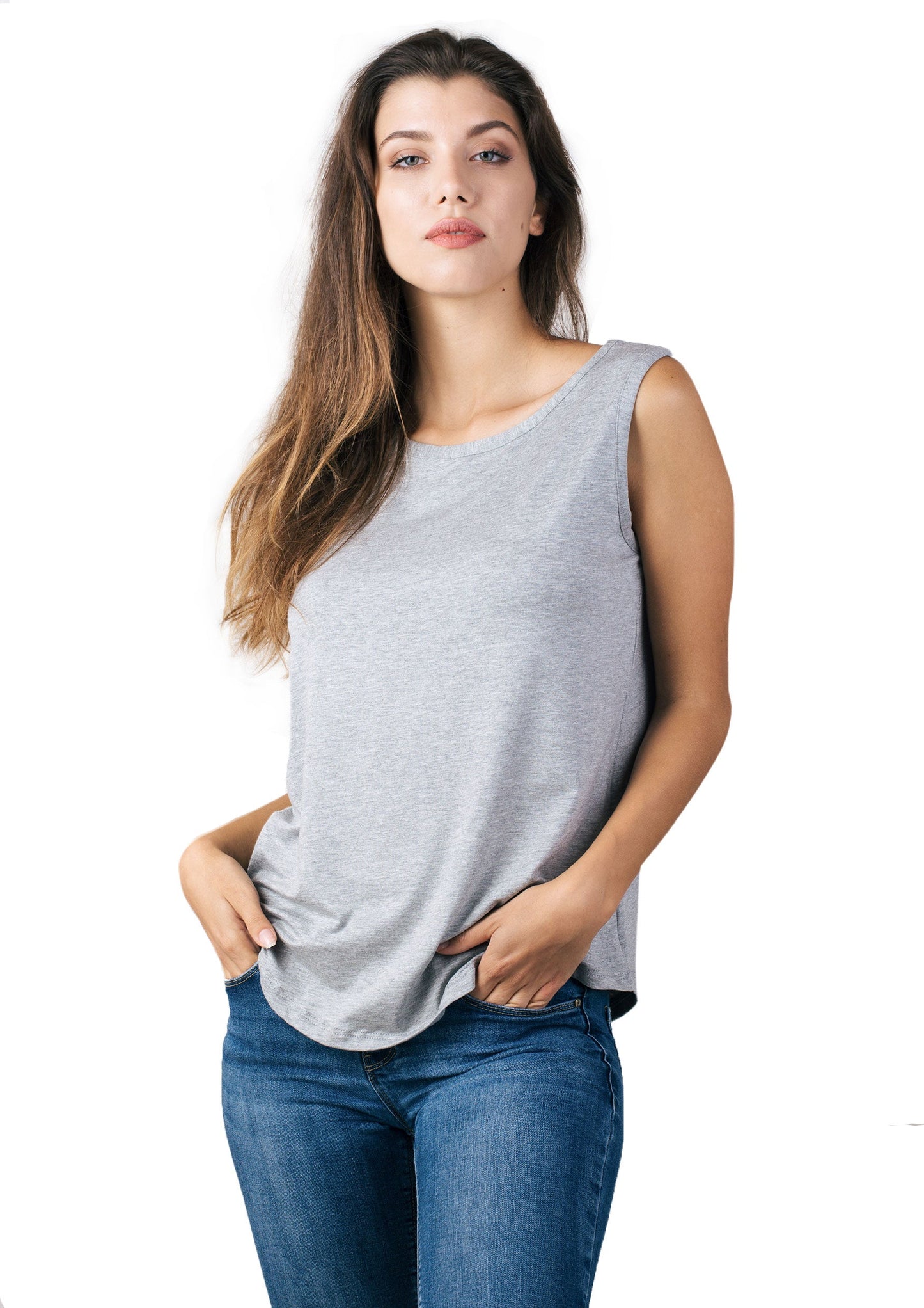 EGI Luxury Viscose Women's Tank Top. Proudly Made in Italy.