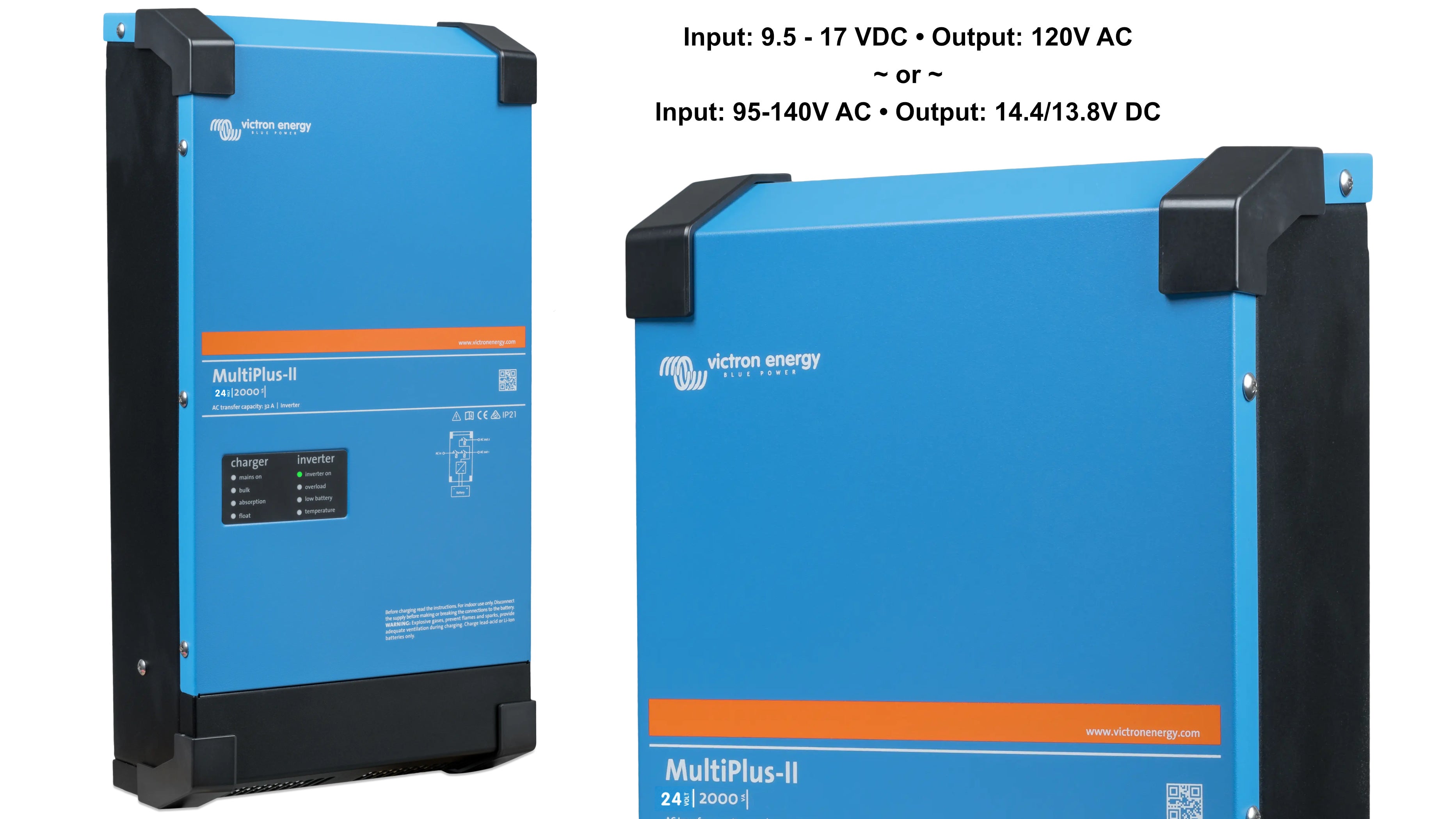 Victron 120V Inverter & Charger - 12/24/48V; 500 - 5000 Watts