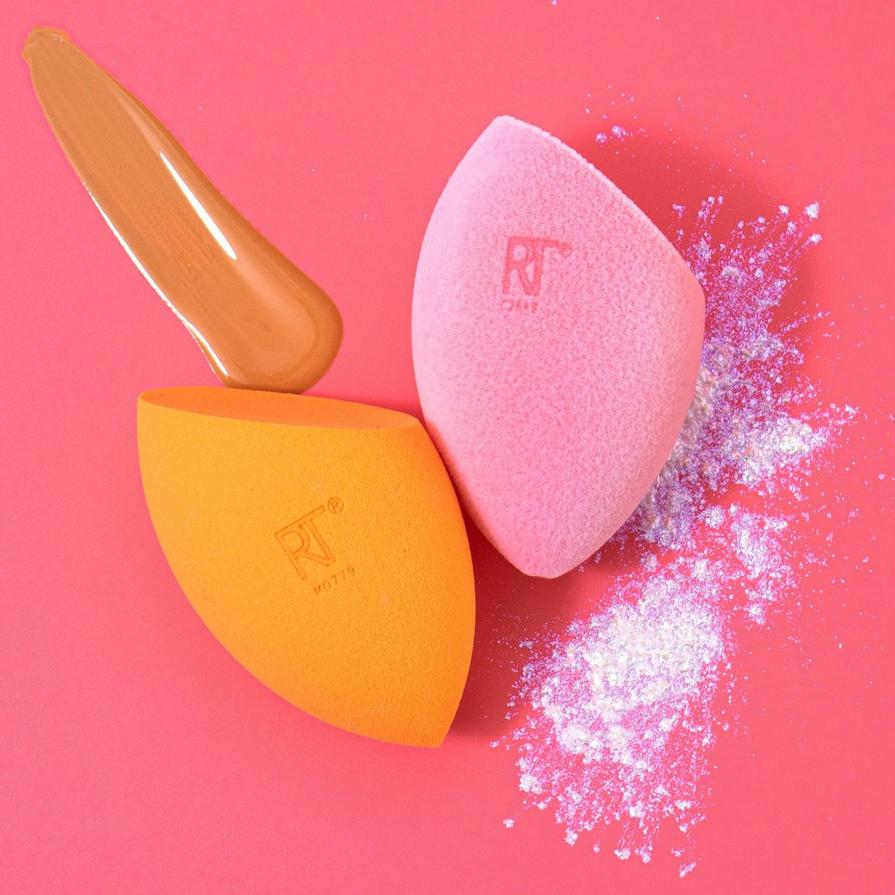 REAL TECHNIQUES Iconic Blend + Set Makeup Sponge Duo