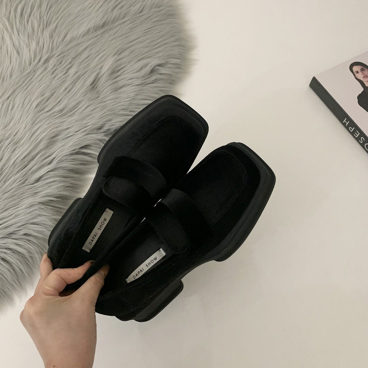 Chunky Platform Suede Casual Women Shoes