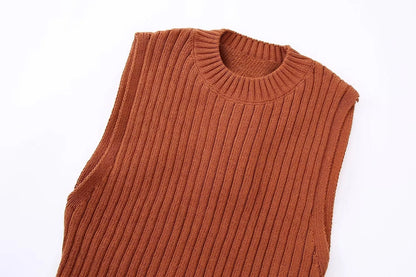 Women's spring new backless knit top