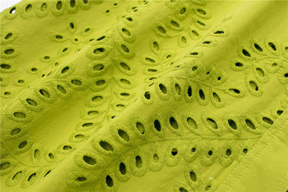 Spring New Women's Embroidered Belt Shirt Dress