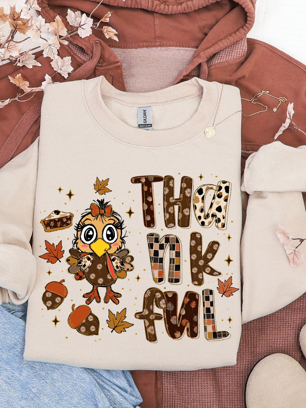 Gildan Turkey Thankful Sweatshirt