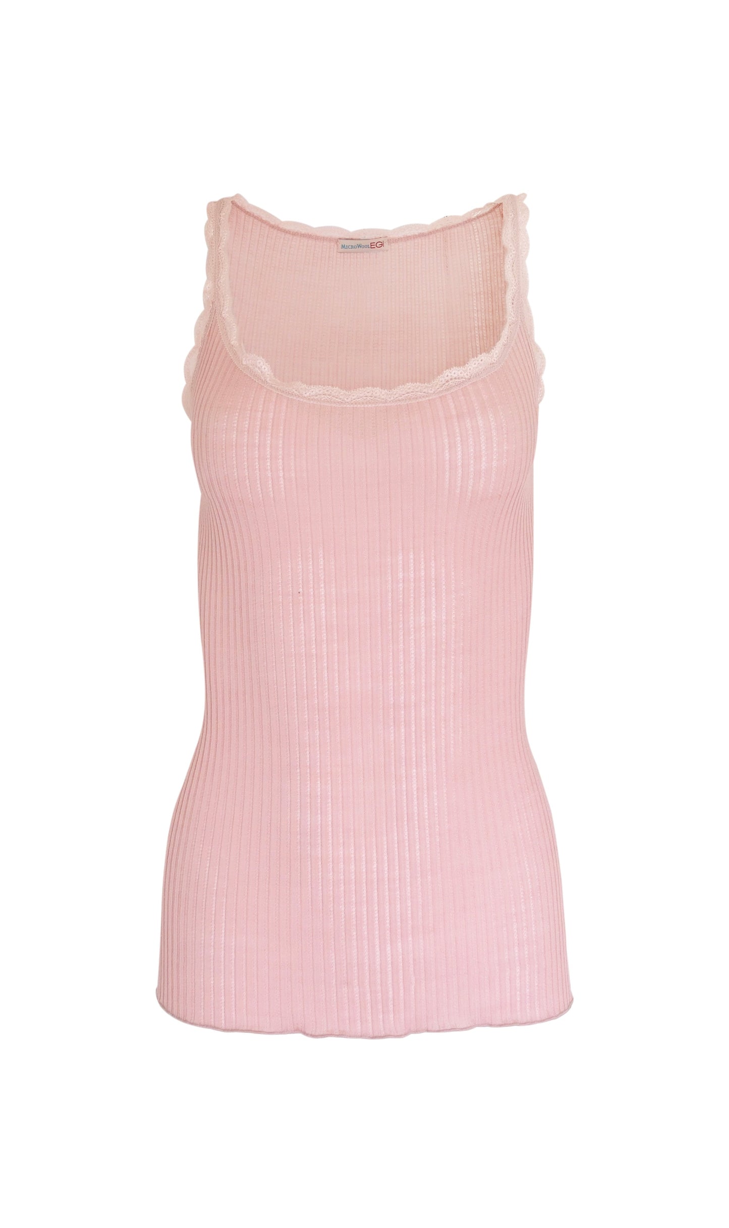 EGI Exclusive Women's Merino Wool Blend Lace-Trimmed Camisole. Proudly Made in Italy (305)