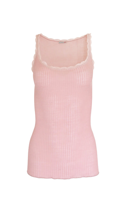 EGI Exclusive Women's Merino Wool Blend Lace-Trimmed Camisole. Proudly Made in Italy (305)