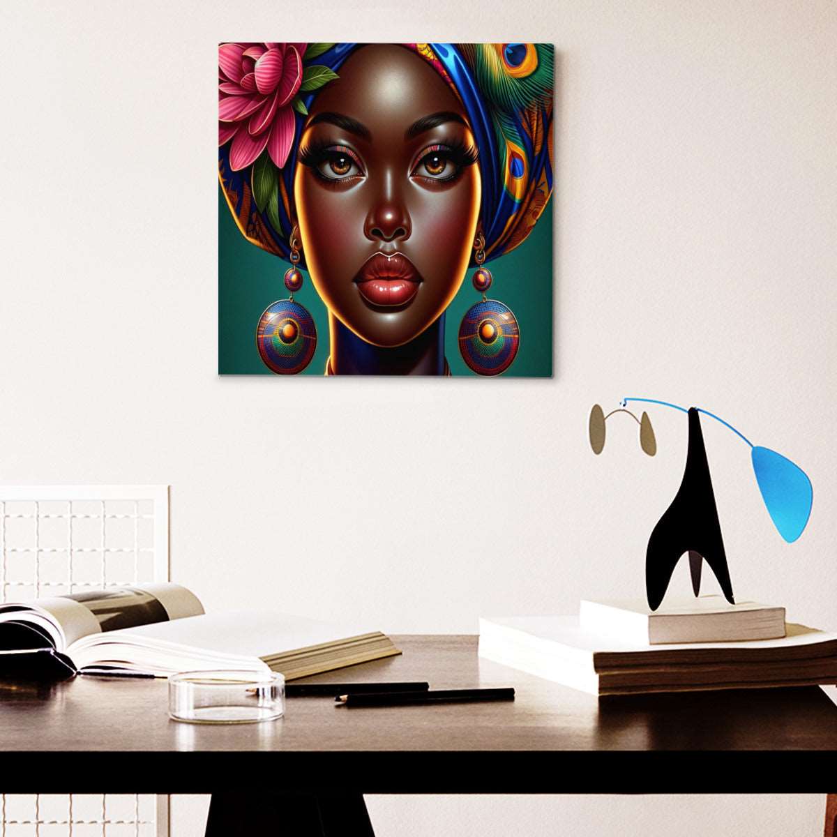 African Queen Series #10, African American Art Work, Africa, Wall Art, Home Decor