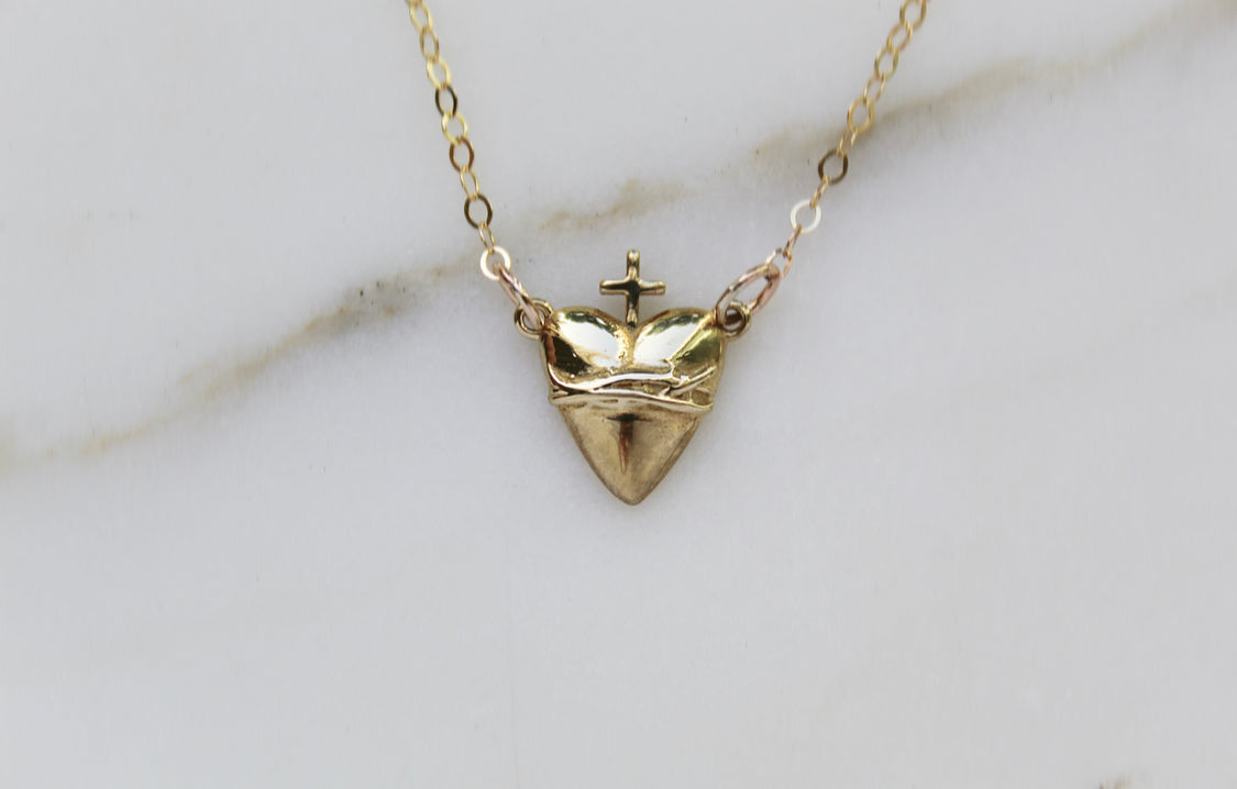 Holy Hearts™ Sacred Heart of Jesus Necklace