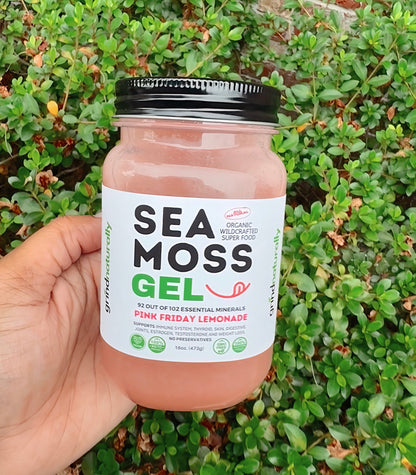 Flavored Sea Moss Gel - Dr. Sebi Inspired 100% Raw Organic - Wild Harvested Sea Moss