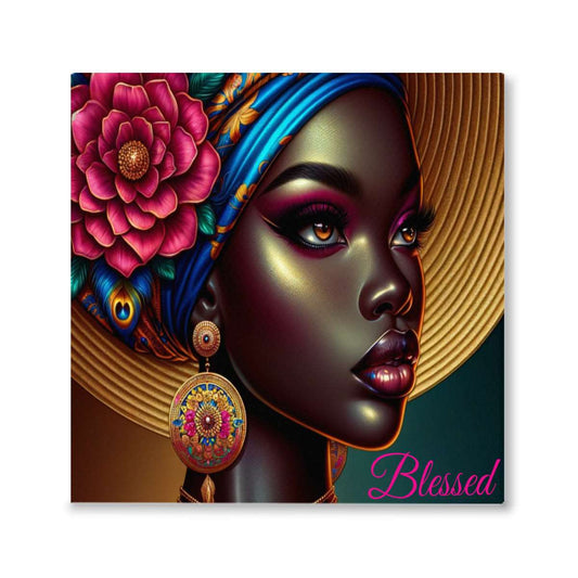 African Queen Series #22 Artwork, Wall Art, Home Decor, Africa, Custom Art