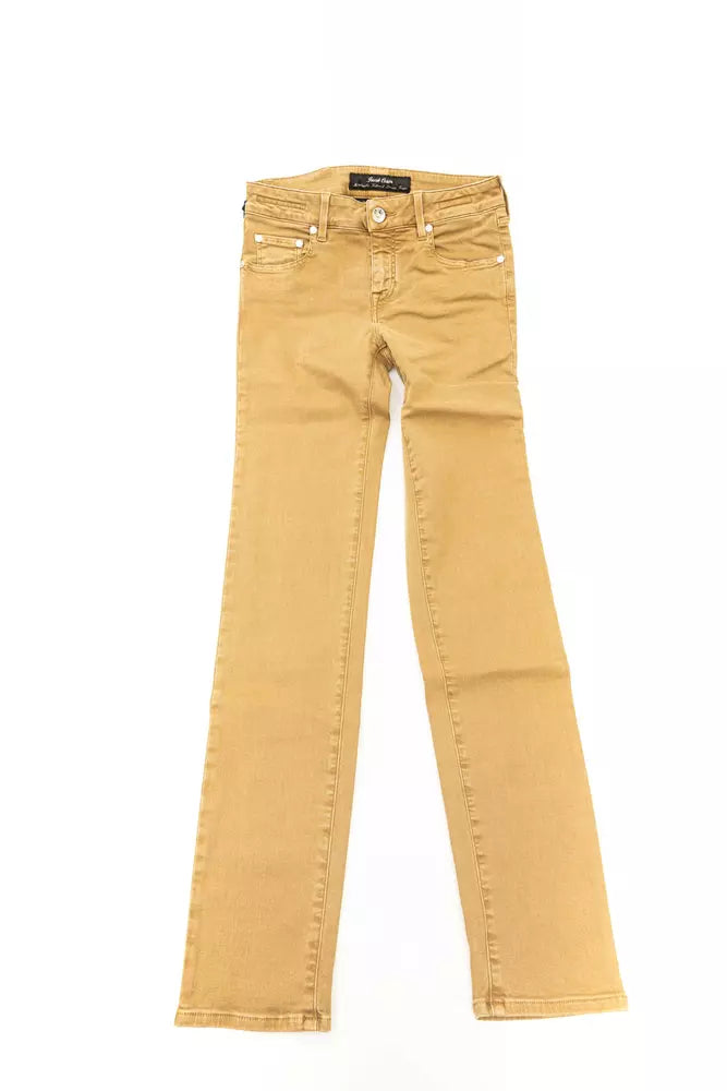 Jacob Cohen Gray Cotton Women Jeans
