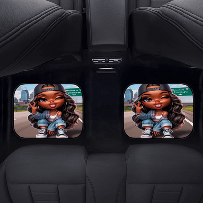 Custom Car Floor Mats 4 Pieces Rubber Non-Slip Floor Mats Auto Carpets Car Interior Decor