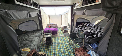 Toy Hauler Patio Ramp Tent by PahaQue for Intech Trailers