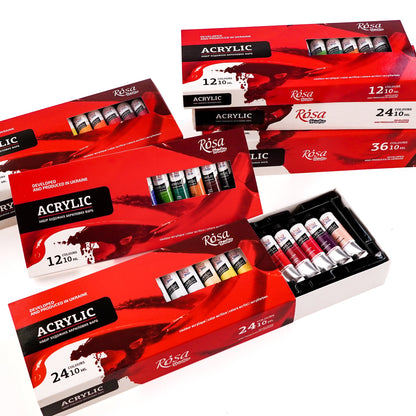 ROSA Studio Acrylic Paint Set - 36x10 ml, Tubes