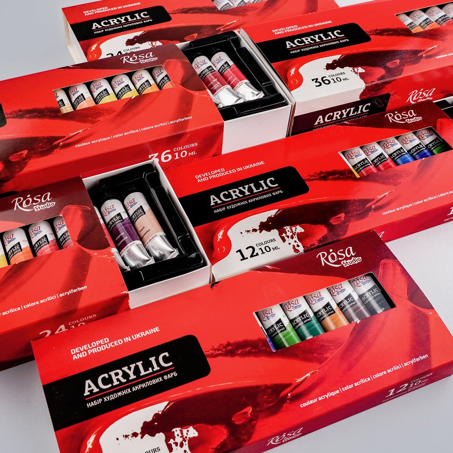 ROSA Studio Acrylic Paint Set - 36x10 ml, Tubes