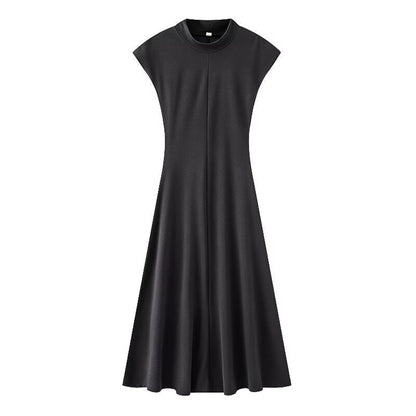 Spring new women's pullover hanging shoulder sleeveless slimming knit dress
