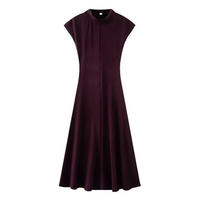 Spring new women's pullover hanging shoulder sleeveless slimming knit dress