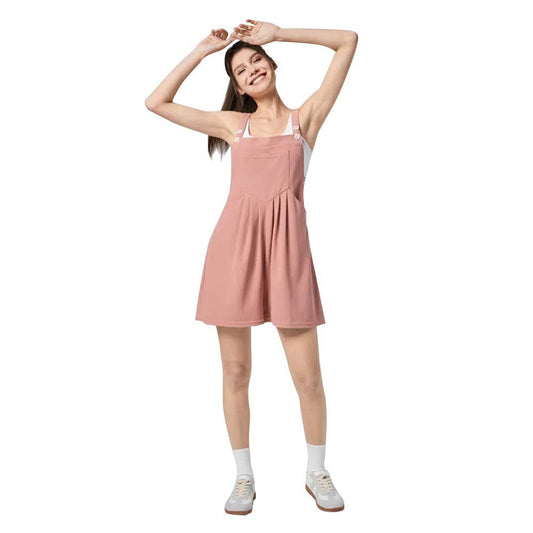 European and American spring and summer casual large pocket loose suspenders