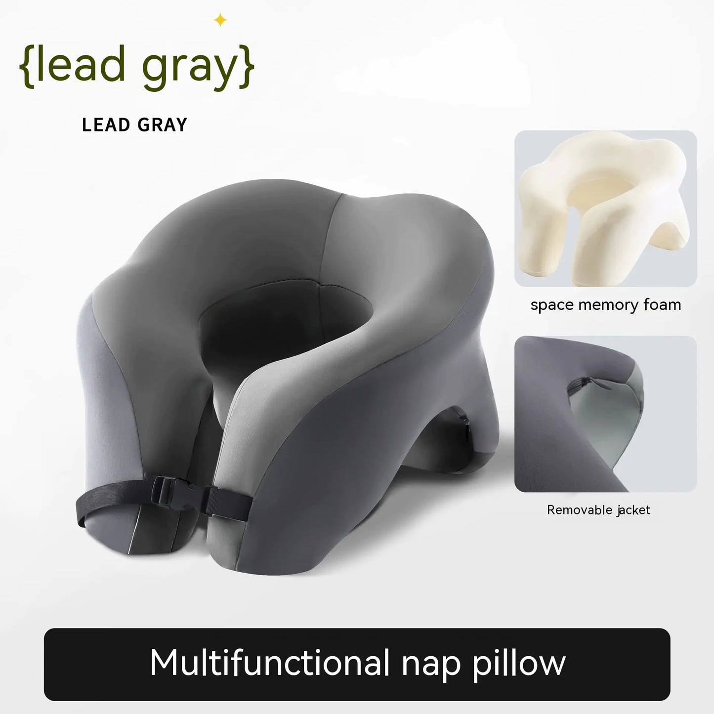 CozyHug Memory Foam Nap Pillow