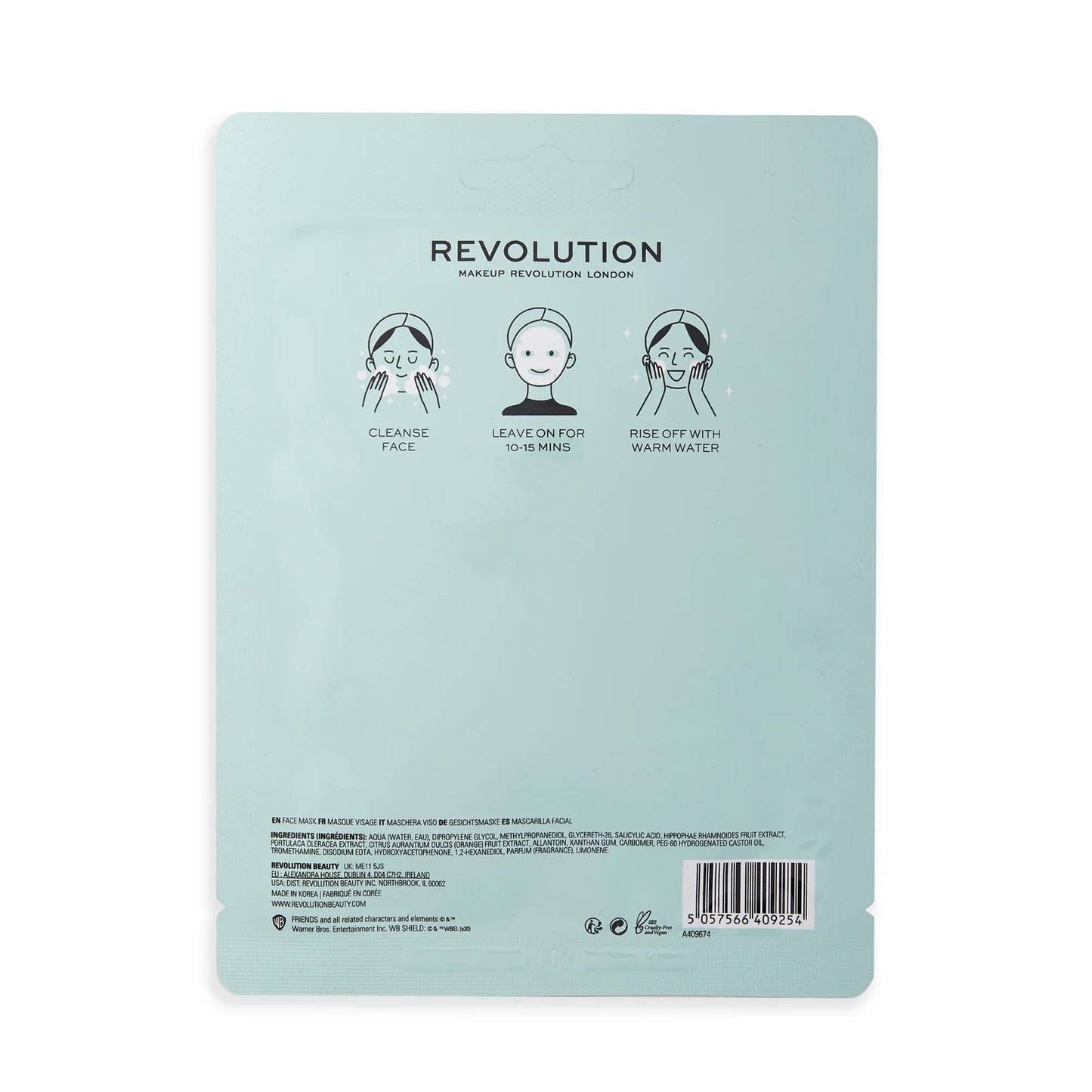 REVOLUTION Clear Complexion Salicylic Sheet Mask - 2 pack