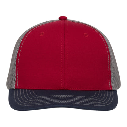 Red Cap | TriColor | Glacier MeshBack