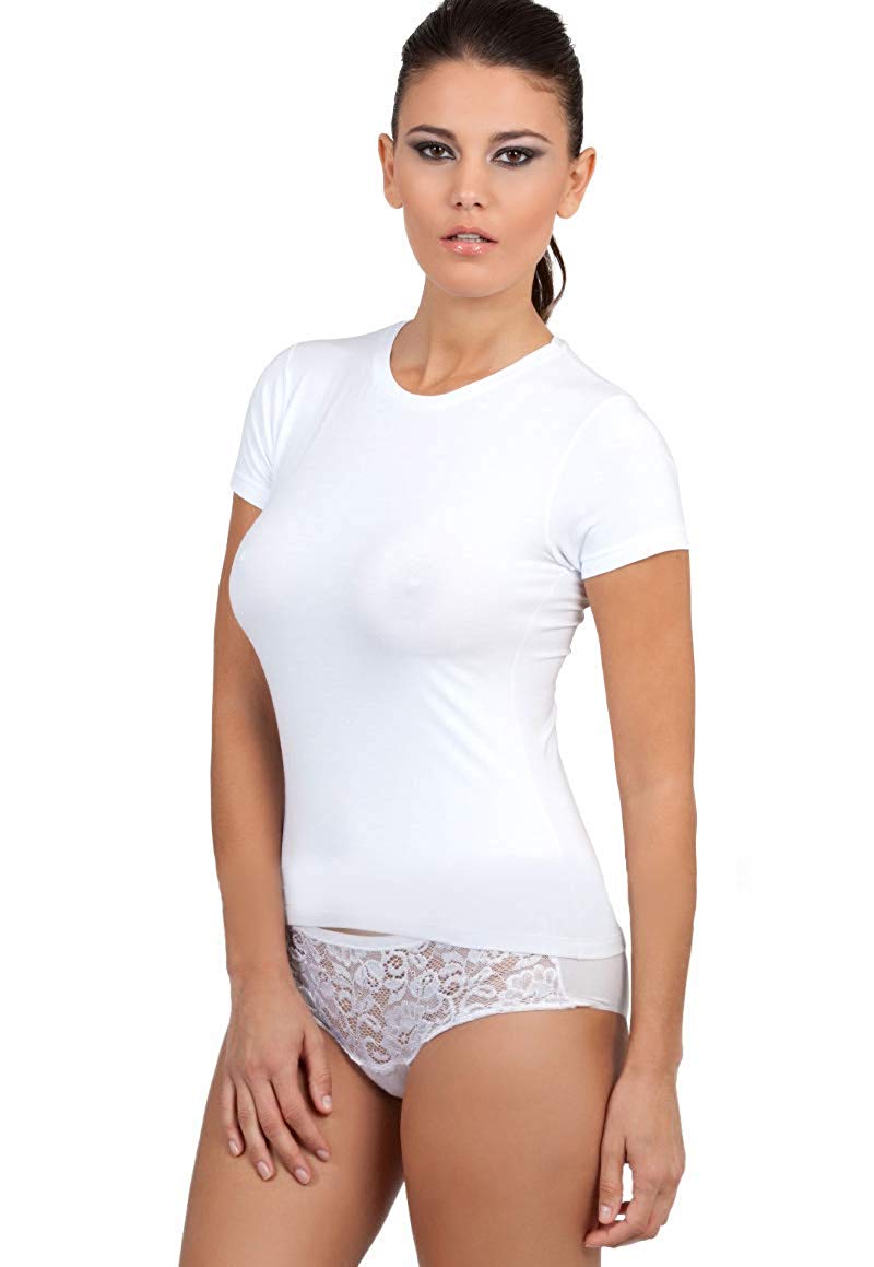 EGI Luxury Modal Women's T-Shirt. Proudly Made in Italy (Crew Neck).