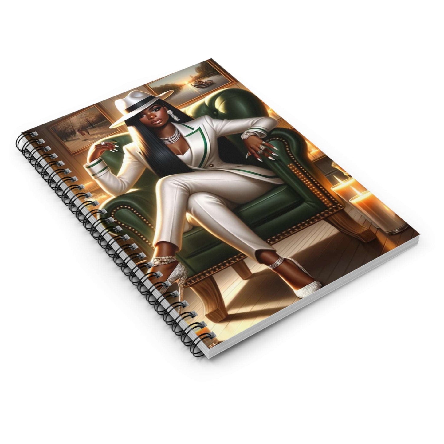 African American  Boss Lady 1 Spiral Notebook - Ruled Line