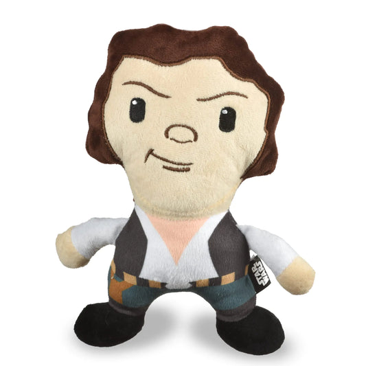 Star Wars 9" Han Solo Plush Squeaker Toy | 9” Han Solo Plush Squeaker Pet Toy | Star Wars Toy for Dogs Han Solo Stuffed Animal 6 inch | Dog Chew Toy 9 InchFF19166