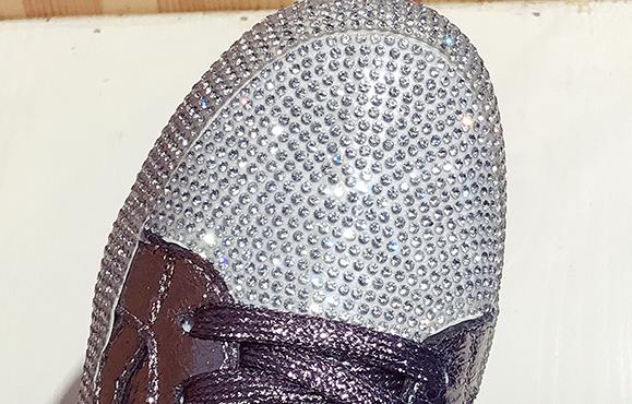Sneakers Women Flats Golden Silver Shoes Rhinestone Bling Casual Shoes Korean Luxury Creepers Superstar Shoes Streetwear