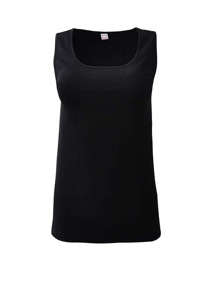 MaRe Premium Quality 100% Brushed Cotton Women's Sleeveless Tank Top S - XXL Made in Italy