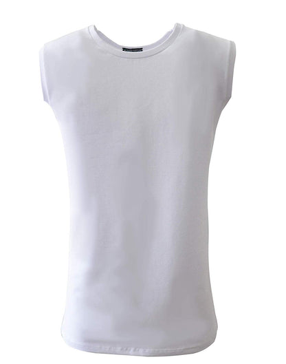 BASIC COTTON Free Spirit Premium Quality Cotton Men's Sleeveless Tank Top. Proudly Made in Italy (988)