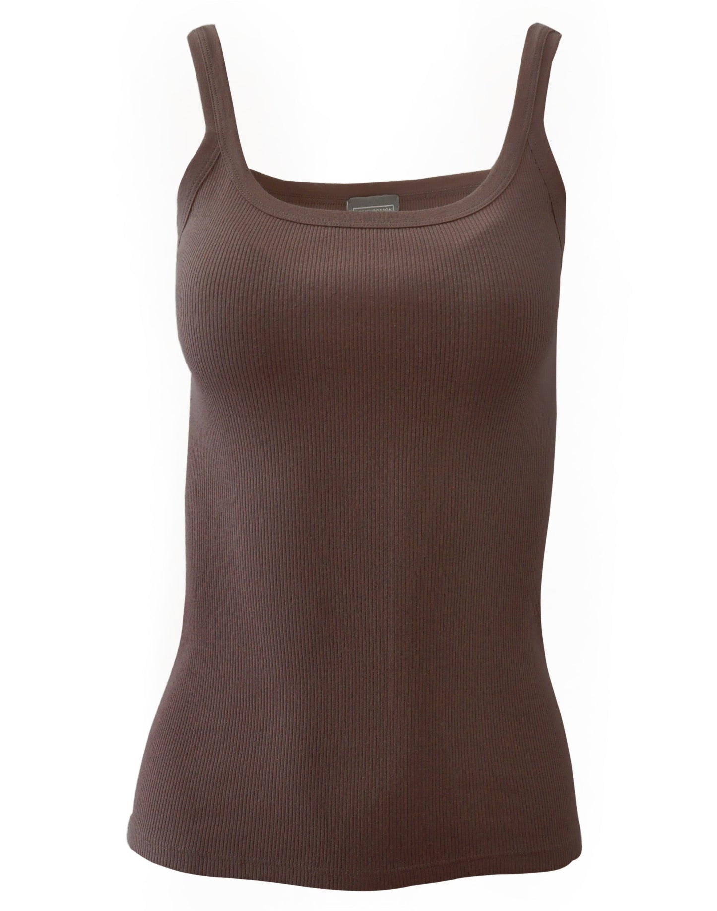 BASIC COTTON Free Spirit Premium Quality 100% Cotton Women's Tank Top. Proudly Made in Italy.