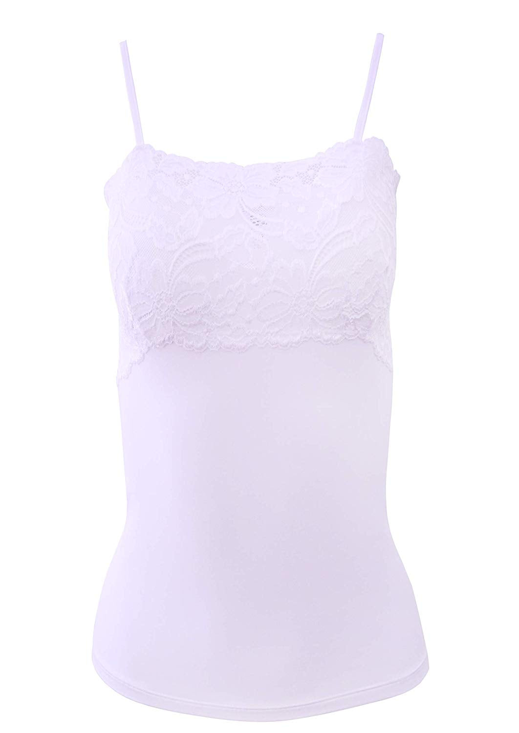 EGI Luxury Modal Women's Lace-Trimmed Camisole. Proudly Made in Italy (1135)