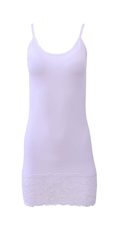 EGI Luxury Modal Women's Lace-Trimmed Full Slips Chemise. Proudly Made in Italy.
